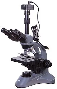 gráfico microscopio trinocular digital Levenhuk D740T 5.1M