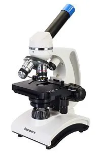 imagen microscopio digital Levenhuk Discovery Atto Polar con libro