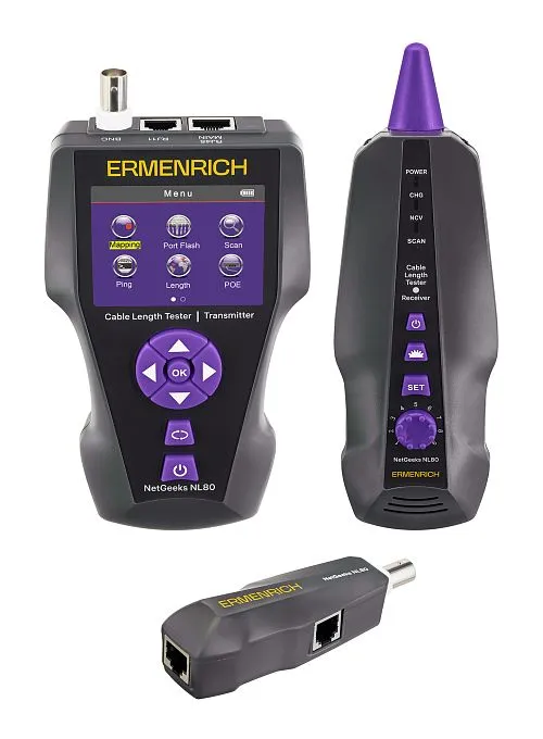 foto comprobador de longitud de cables Ermenrich NetGeeks NL80,  1