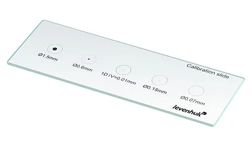 foto portaobjetos de calibración Levenhuk MED X/Y