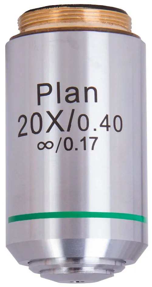 gráfico objetivo Plan Levenhuk MED 1000 20x/0,40,  1