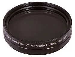 gráfico filtro polarizador variable Explore Scientific 2”