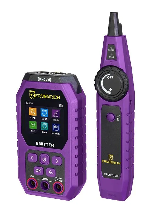 foto comprobador de cables con multímetro Ermenrich Ping SM75,  1