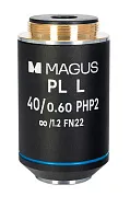 fotografía objetivo MAGUS 40HP 40х/0,60 Plan L fase PHP2 ∞/1,2 WD 3,5 mm