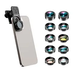 fotografía juego de lentes para teléfono inteligente Levenhuk Kelvin SLS9