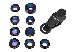 foto juego de lentes para teléfono inteligente Levenhuk Lens S10
