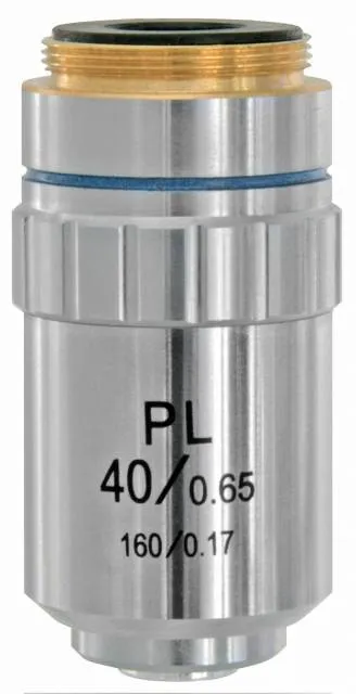 fotografía objetivo plan-acromático DIN-PL 40x,  1