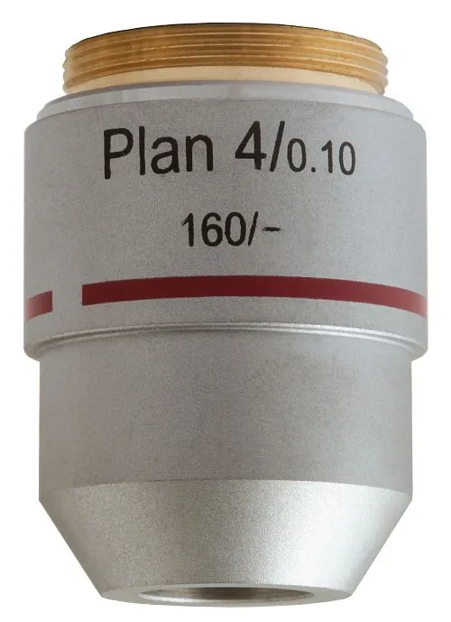 fotografía objetivo plano acromático Levenhuk MED 4x,  1
