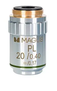 gráfico objetivo MAGUS MP20 20х/0,40 ∞/0,17 Infinity Plan