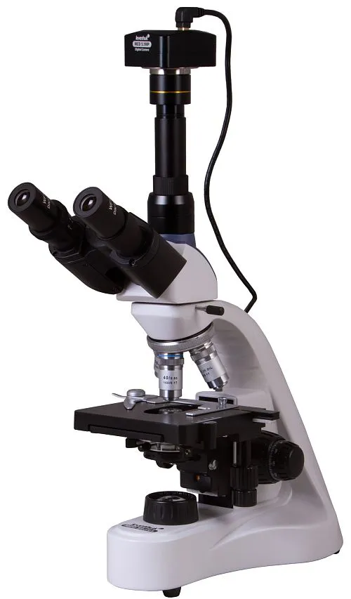 imagen microscopio trinocular digital Levenhuk MED D10T,  1