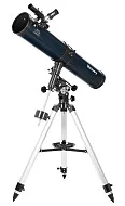 foto telescopio Levenhuk Discovery Spark 114 EQ con libro