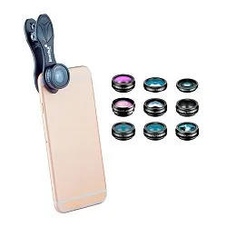 gráfico juego de lentes para teléfono inteligente Levenhuk Kelvin SLS7