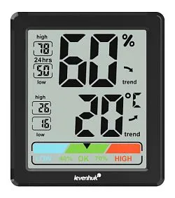 gráfico termohigrómetro Levenhuk Wezzer BASE L20