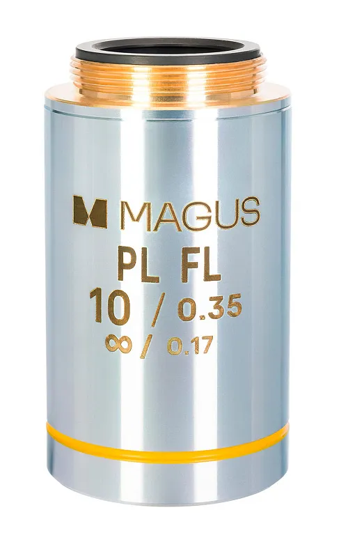 gráfico objetivo MAGUS 10PLFL 10х/0,35 Plan FL ∞/0,17