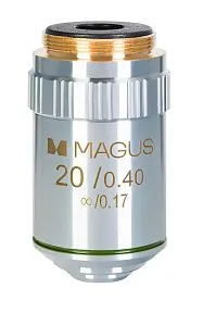 gráfico objetivo MAGUS MA20 20х/0,40 ∞/0,17 Infinity Achromatic