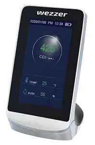 gráfico medidor de la calidad del aire Levenhuk Wezzer Air MC60