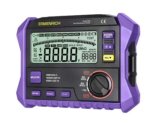 imagen comprobador de resistencia de tierra Ermenrich Ping ET60,  1