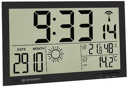imagen reloj de pared Bresser MyTime Jumbo LCD,  1