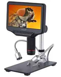 fotografía microscopio Levenhuk DTX RC4 con mando a distancia