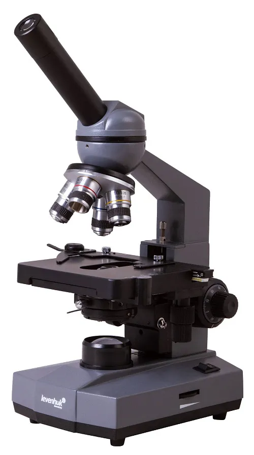foto microscopio monocular biológico Levenhuk 320 BASE