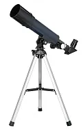 gráfico telescopio Levenhuk Discovery Spark Travel 50 con libro