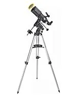 imagen telescopio Bresser Polaris 102/460 EQ3 con filtro solar