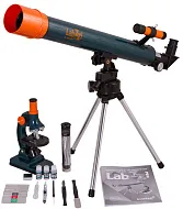 foto conjunto de microscopio y telescopio Levenhuk LabZZ MT2