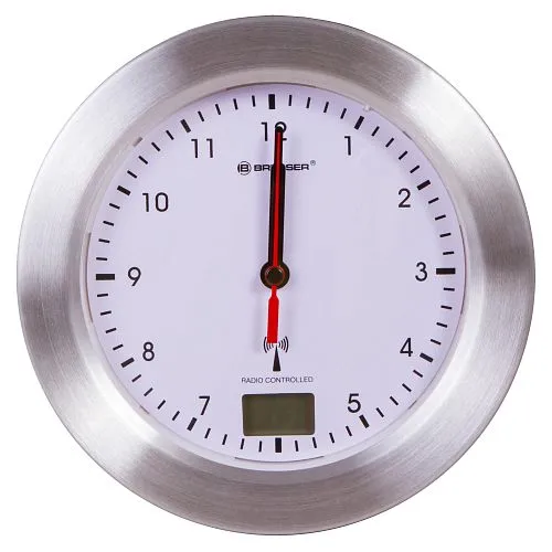 gráfico reloj de pared resistente al agua Bresser MyTime Bath, blanco,  1
