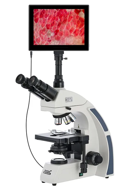 foto microscopio trinocular digital Levenhuk MED D40T LCD