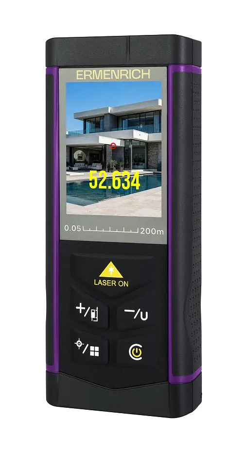 gráfico medidor láser Ermenrich PRO LR200, con cámara,  1