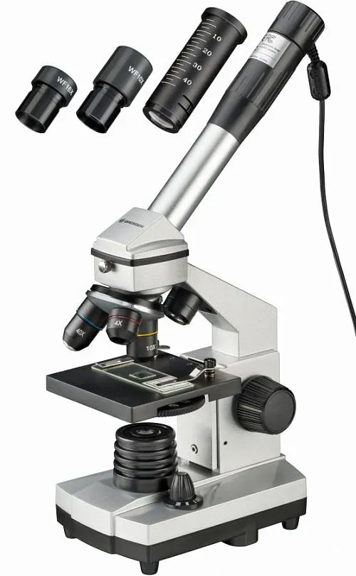 fotografía microscopio Bresser Junior 40–1024x, con funda,  1