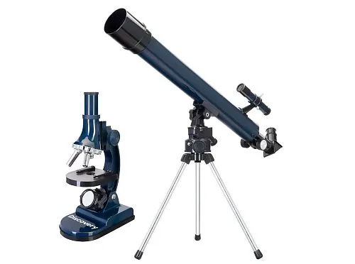 gráfico kit Levenhuk Discovery Scope 2 con libro
