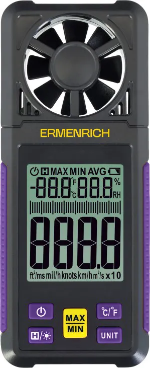 imagen anemómetro digital Ermenrich Seek DN10,  1