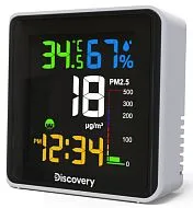 imagen estación meteorológica Levenhuk Discovery Report WA30 con medidor de partículas en el aire