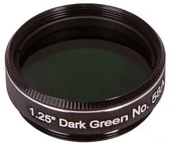 foto filtro 1,25" verde oscuro Explore Scientific nr. 58A