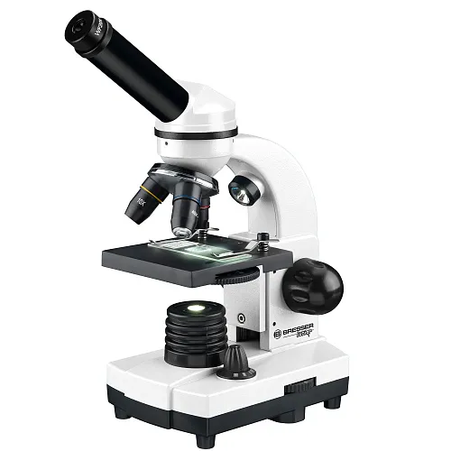 gráfico microscopio Bresser Junior Biolux SEL 40–1600x con estuche, blanco,  1