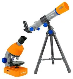 fotografía bresser Junior conjunto de telescopio y microscopio
