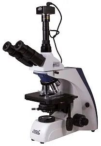 gráfico microscopio trinocular digital Levenhuk MED D35T