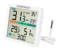 gráfico termohigrómetro Ermenrich Report WR10