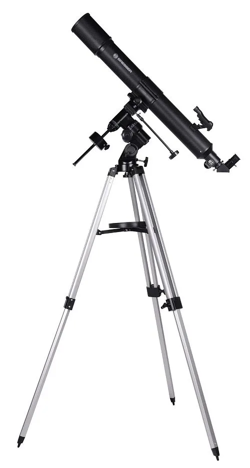 fotografía telescopio Bresser Quasar 80/900 EQ con adaptador de cámara de smartphone,  1