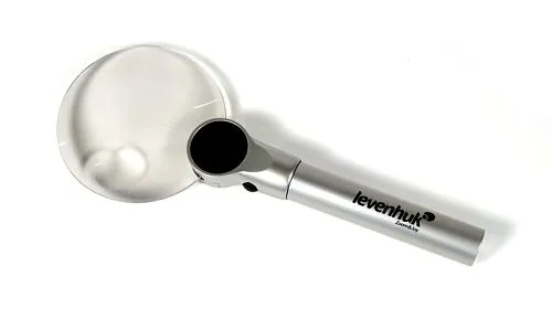 fotografía lupa Levenhuk Zeno 400 LED, 2/4x, 88/21 mm, Metal,  1