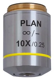 fotografía objetivo plano acromático Levenhuk MED 10x corregido al infinito