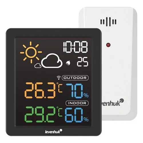 gráfico termohigrómetro Levenhuk Wezzer BASE L80,  1