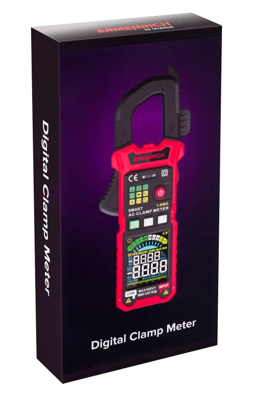 foto amperímetro de pinza digital Ermenrich Ping MK30,  10