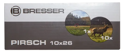 gráfico prismáticos Bresser Pirsch 10x26,  15