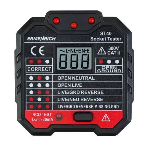 imagen comprobador de enchufes Ermenrich Zing ST40,  2