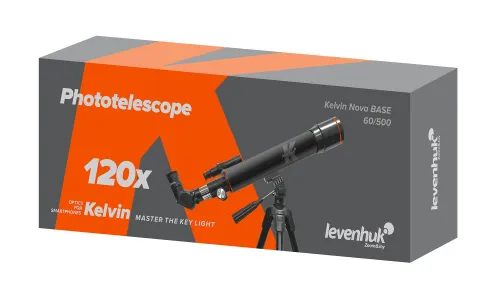gráfico fototelescopio Levenhuk Kelvin Nova BASE 60/500,  7