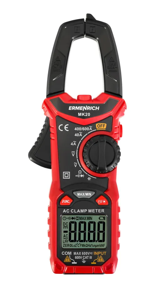 imagen amperímetro de pinza digital Ermenrich Ping MK20,  3