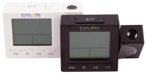 fotografía reloj de proyección digital RC Explore Scientific, blanco,  4