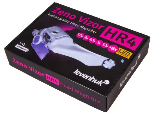 fotografía lupa frontal recargable Levenhuk Zeno Vizor HR4,  14